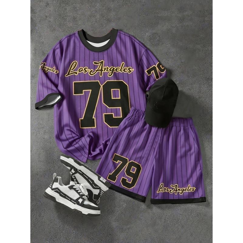 Heren Casual T-shirt Korte Mouw Korte Broek Set