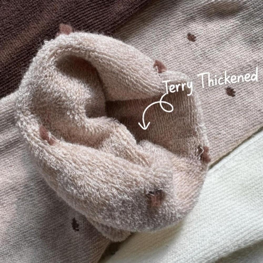1 Pair Thickened Over Knee Socks Tight Mouth Design Warm Winter Socks Thigh High Socks for Women