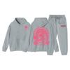 Kids' Autumn/Winter Trendy Fleece Hoodie & Sweatpants Set for Medium & Large Boys/Girls Sportswear.