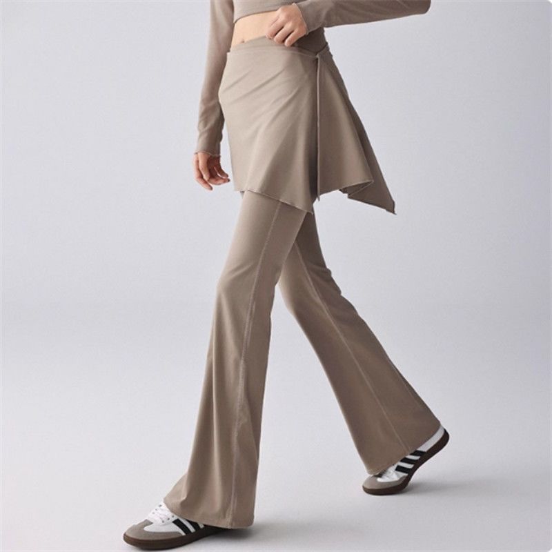 

Женский комплект для современных танцев | Длинные брюки для йоги и фитнеса микро-клеш с купальником 2XL