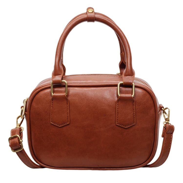 

Новая женская универсальная простая сумка-тоут через плечо 21*8*14cm светло-коричневого