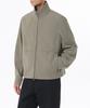 Brushed High-Neck Blouson Jacket [Khaki Beige]