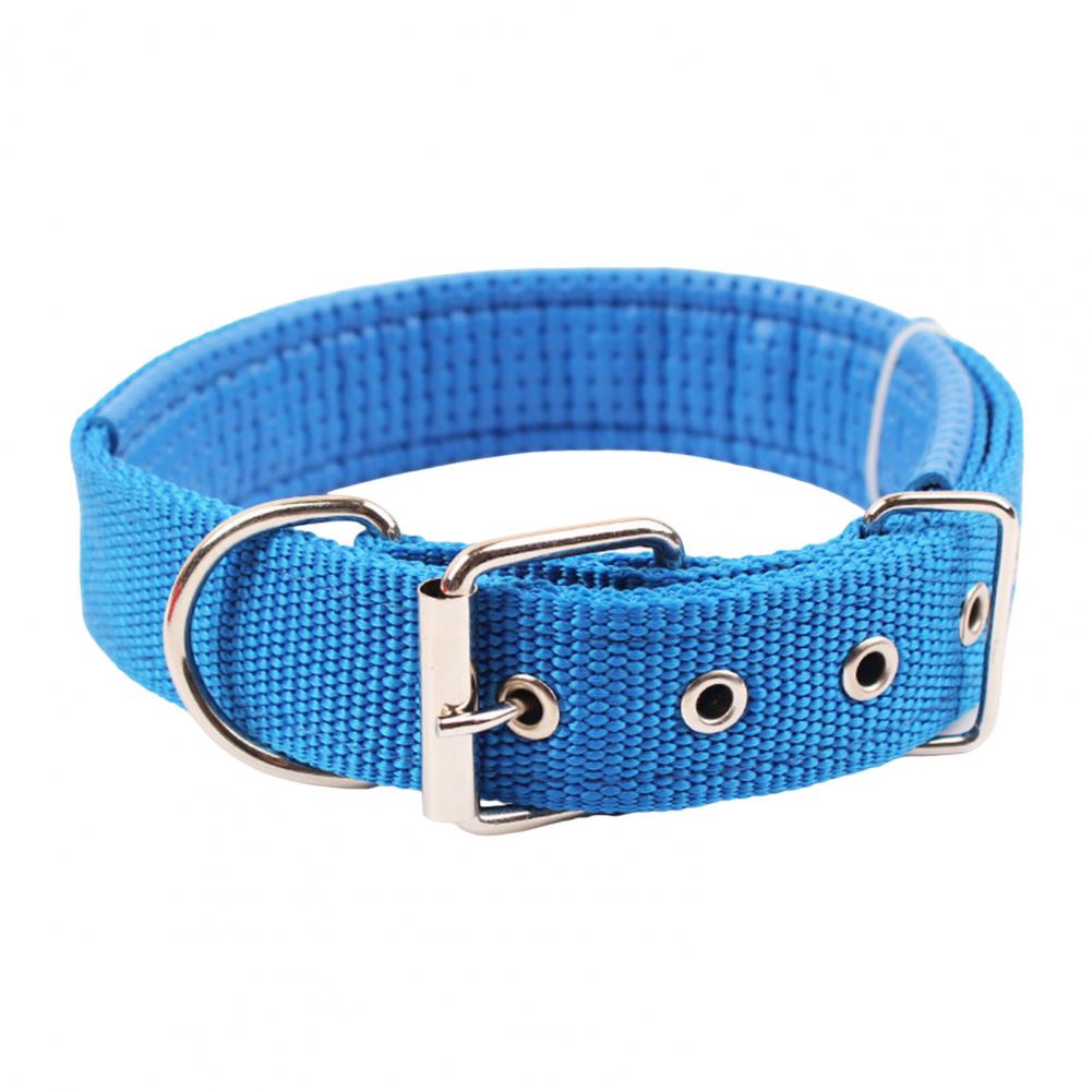 Dog Collars Nylon Adjustable Dog Neck Circle Longlasting Pet Neck Strap With Traction Ring Teddy Keji Pitbull Pet Supplies