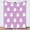 Coperta Zucca Horror di Halloween – Morbido Plaid in Pile di Flanella per Divano, Letto, Riposo & Decorazione di Halloween