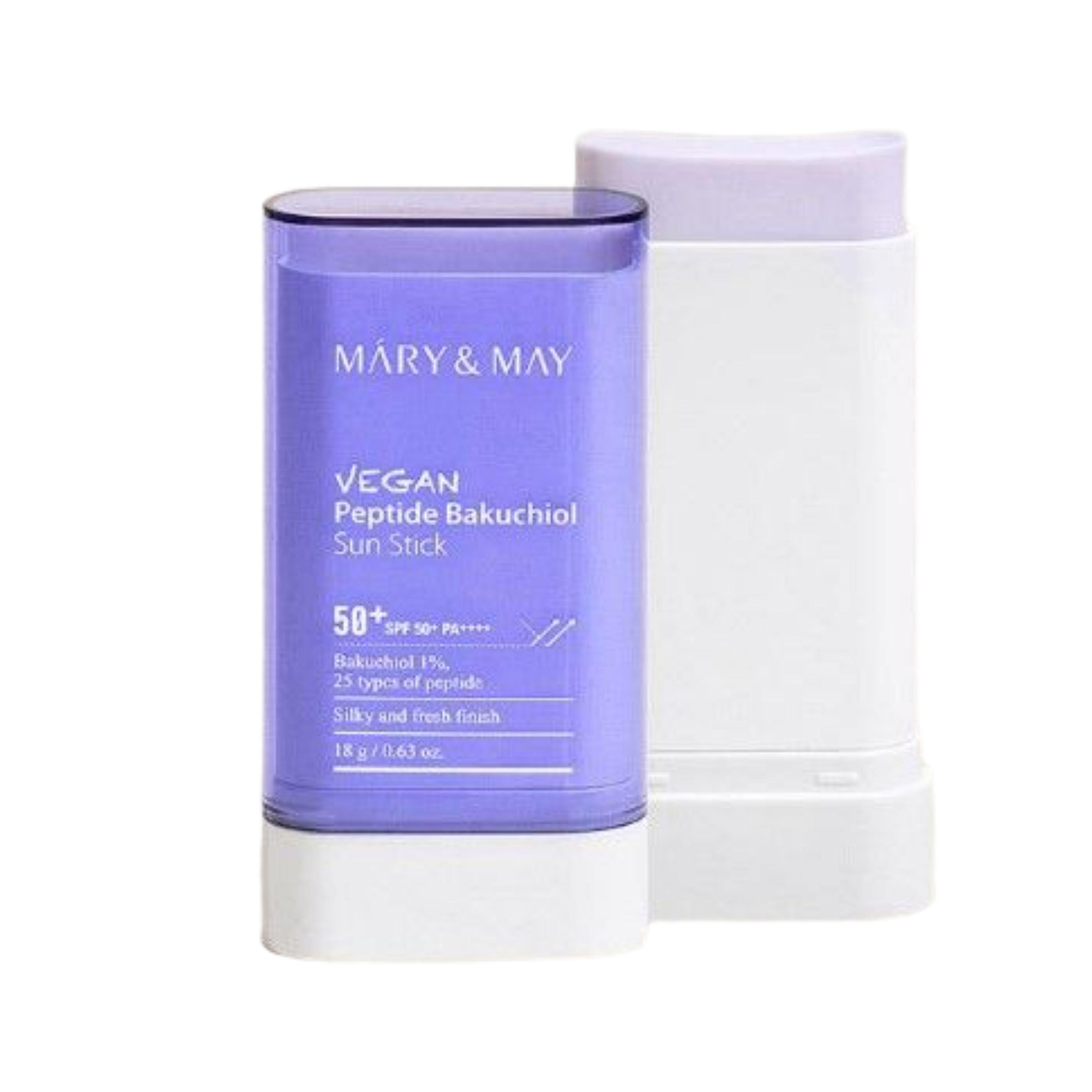 MaryMay Vegan Peptide Bakuchiol Sun Stick SPF50+ PA++++ Wrinkle Care Sunscreen 18g