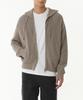 MUSINSA STANDARD Ribbed Knit Hooded Zip-Up [Heather Beige]