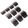 10pcs Hair Clipper Combs Guides Fully Compatible Attachment Professional Lightweight Hair Trimmers Cutting Guides Black