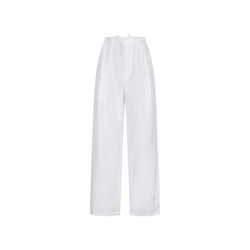 LESS Summer 2025 Vintage Straight-Leg Drawstring Trousers