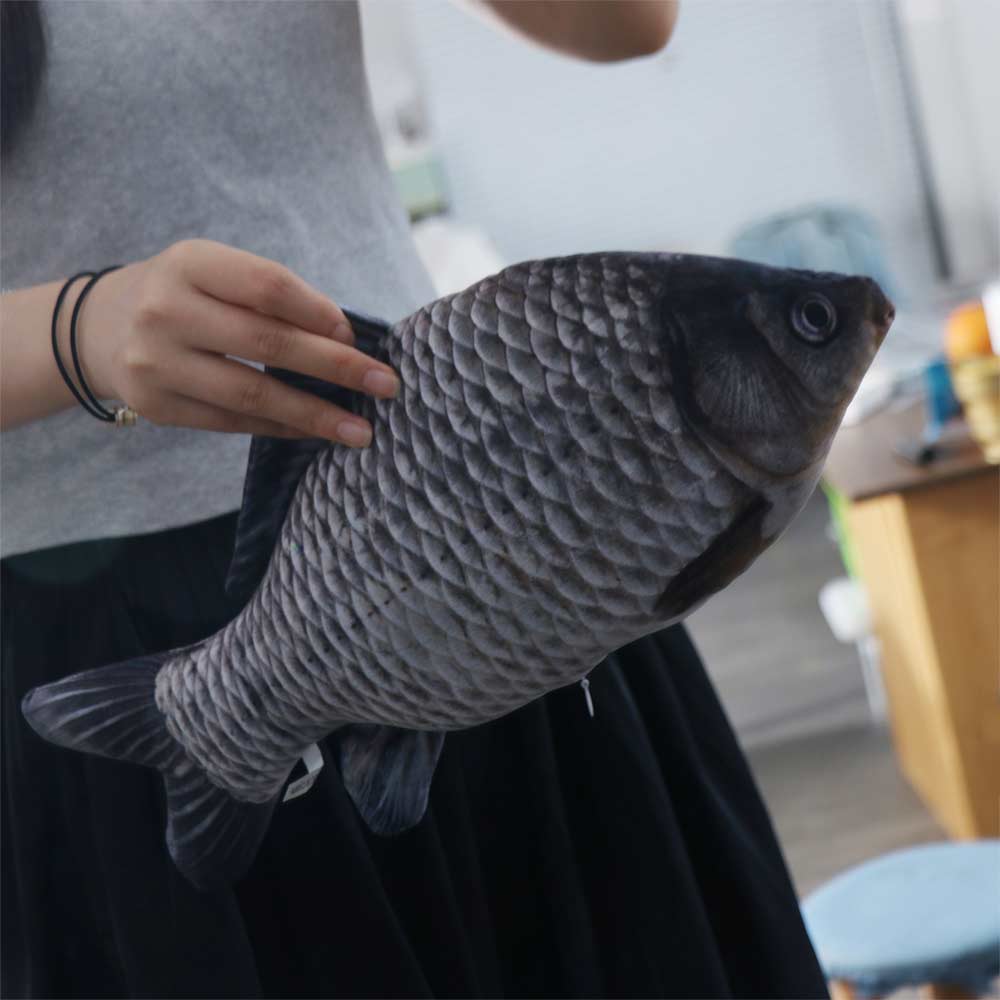 Mossambica Simulation Fish Plush Toys Tilapia Fish Anime Pillow Dolls Home Decoration
