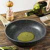 MENJO Granite Frying Pan 20cm Non Stick Skillet with Lid/Spatula for Home Cooking