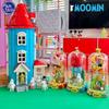 Pantasy Building Blocks Moomin's Home Wonderland Series Crystal Balls Puzzle Building Model Ornament Toys Collection Gifts