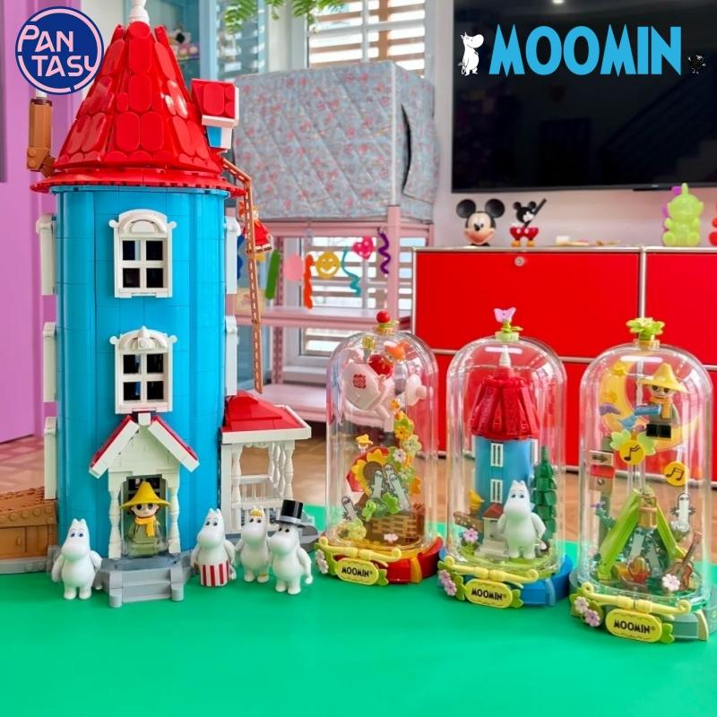 Pantasy Building Blocks Moomin's Home Wonderland Series Crystal Balls Puzzle Building Model Ornament Toys Collection Gifts