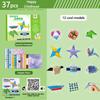 Origami Paper Handicrafts Kit - 10/36/37 Sheets  Educational STEM Handmade Toys DIY Art Games for Children