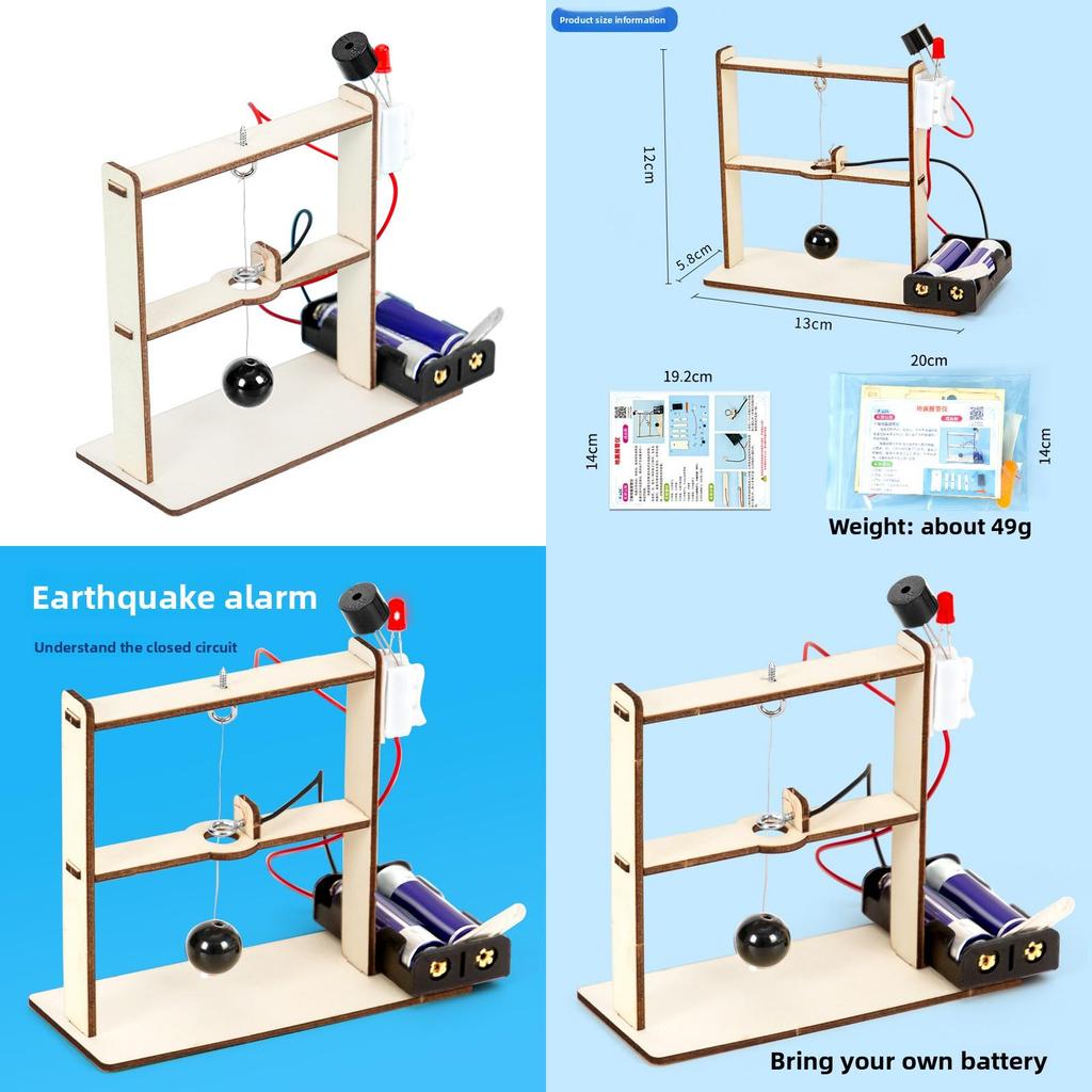 Expérience Scientifique Bricolage Modèle d'Alarme Tremblement de Terre Avec Technologie Vapeur Kit Éducatif Pour Enfants