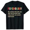 Humorous Psychology Definition Funny Psychologist T Shirts Graphic Streetwear Short Sleeve Gifts Idea Summer Tshirt Men
