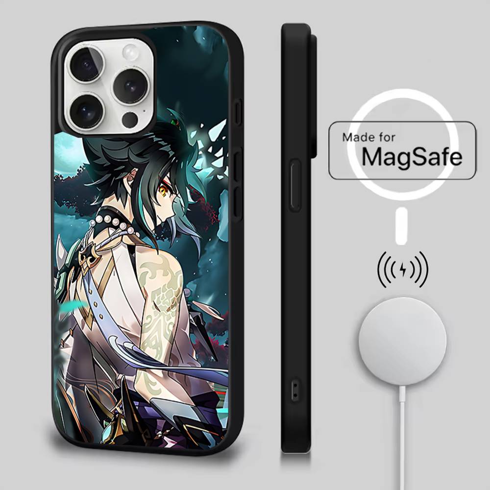 Game Xiao G-Genshin  Phone Case For iPhone 17,16,15,14,13,12,11,Pro,Max,Plus,Mini,SE4,E Magnetic Magsafe Wireless Charging