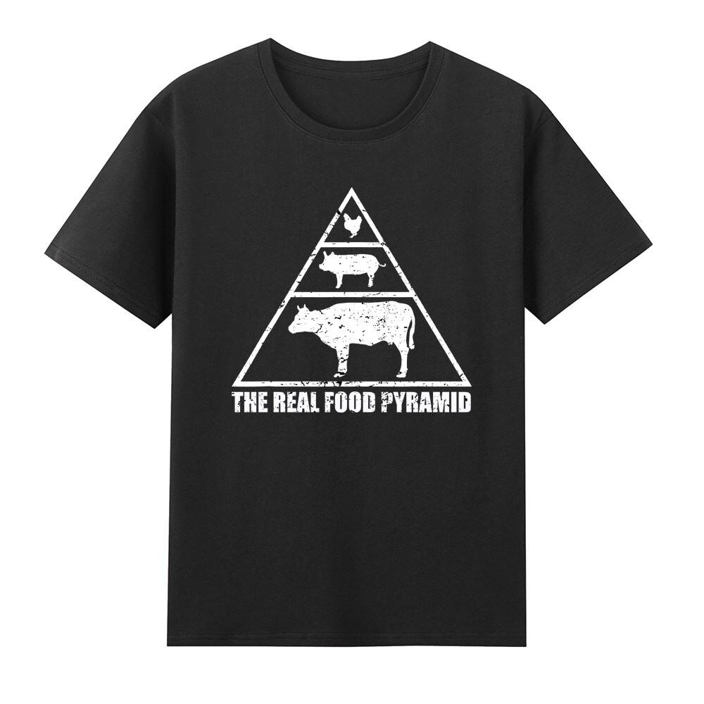 The Real Food Pyramid Carnivore Meat Eater Funny Saying Gift Retro Unisexs TShirt S