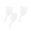 CUESOUL ROSTAK57 T19 Series Mixed Shaft Integrated Kite Shape Set of 3 Two-Tone Dual-Material Flights, Series, (White) CS-AK57FZ8S