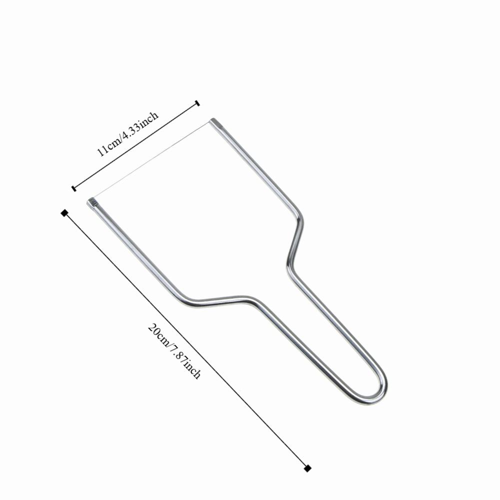 2PCS Stainless Steel Cheese Slicers Ergonomic Easy Clean Cheese Cutter Multipurpose Dishwasher Safe Butter Cutter