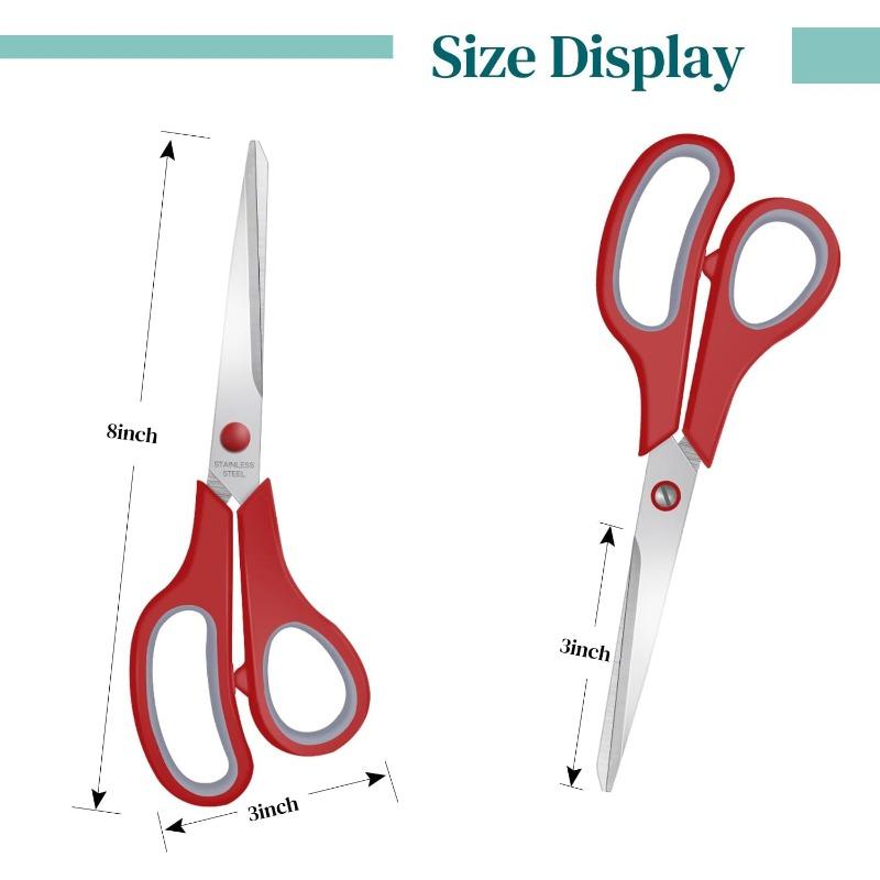1PC Sewing Craft Scissors Multipurpose Heavy Duty Sharp Paper Scissors, Universal Stainless Steel Scissors for Home Office Student Teacher Supplies