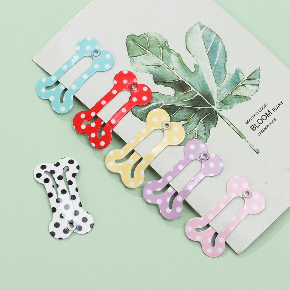 5Pcs Mini Hair Clip For Dolls Accessories Cute Dot Bone Shape Pet Hairpin Various Sizes Of Dolls Headwear Decorative Kids Toys