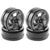 A71Z 4Pcs Carbon Fiber 1.9Inch Beadlock Wheel Rim Wheel Hub For 1/10 RC Crawler Car Axial SCX10 TRX4