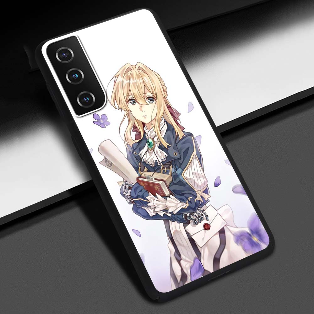 Violet Evergarden Anime-Telefonhülle für Samsung Galaxy S20 FE S21 Ultra S20 S10 S9 Plus S10E S8 Silikon-Schutzhülle mit weicher Rückseite