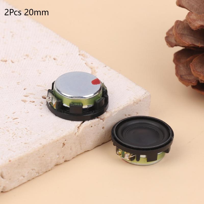 2 Stück 20/24 mm 4 Ohm 3 W Mini-Soundlautsprecher Runde Basslautsprecher Heimkino Lautsprecher Tragbare DIY-Lautsprecher