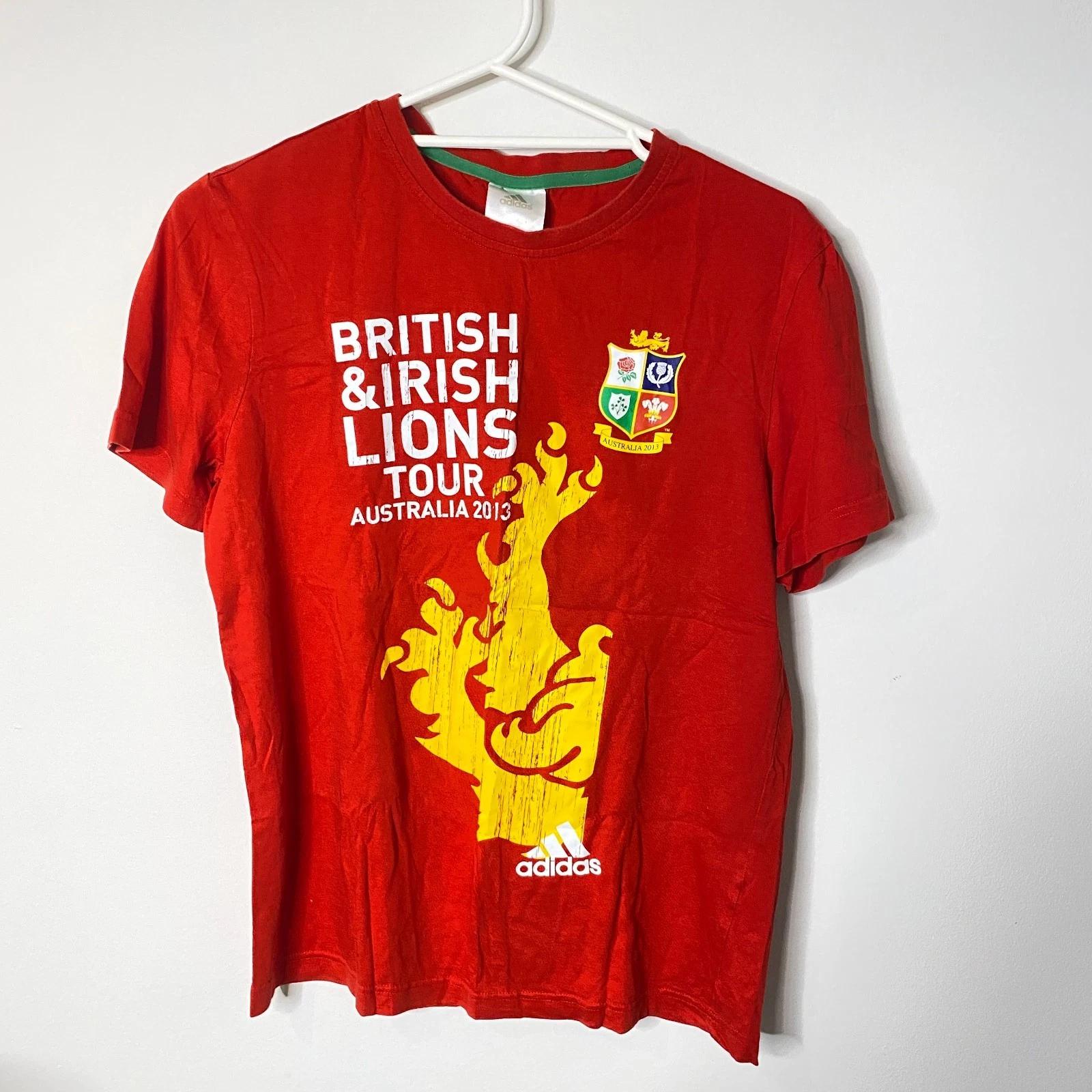 

adidas British & Irish Lions Tour Australia 2013 Shirt Mens Small Red Rugby 2XL
