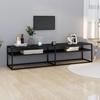 VidaXL TV Stand Low Cabinet Entertainment Center Stereo Cabinet Living Room Home Interior Black 331725