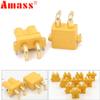 10psc Amass XT30PW ESC Motor PCB Board Plug Banana Golden XT30 Upgrade Right Angle Plug Connector for RC Mode