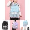 Stylish And Durable 2024 Girls School Backpack For Grades 2 To 6 With Cute Checkered Pattern