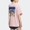 Adidas Originals X Monkey Kingdom Gfx Tee Cartoon Print Round Neck T-Shirt Unisex Tops Miracle-Purple Pink IP1793