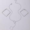 Elegant Lines Geometric Gold-Plated Square Earrings Women's Jewelry Fine Chain Pendant Necklace High-End Bijouterie Sets