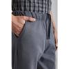 Burnham Men's Organic Fabric Fleece Inside Comfortable Cut Elasticized Jogger Black Sweatpants