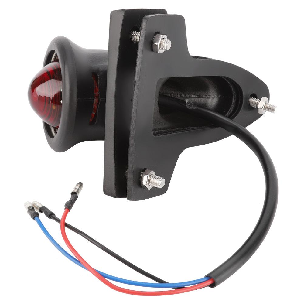 Universal Motorcycles Plating Retro Taillights Tail Brake light Lamp Black SLJ W042B