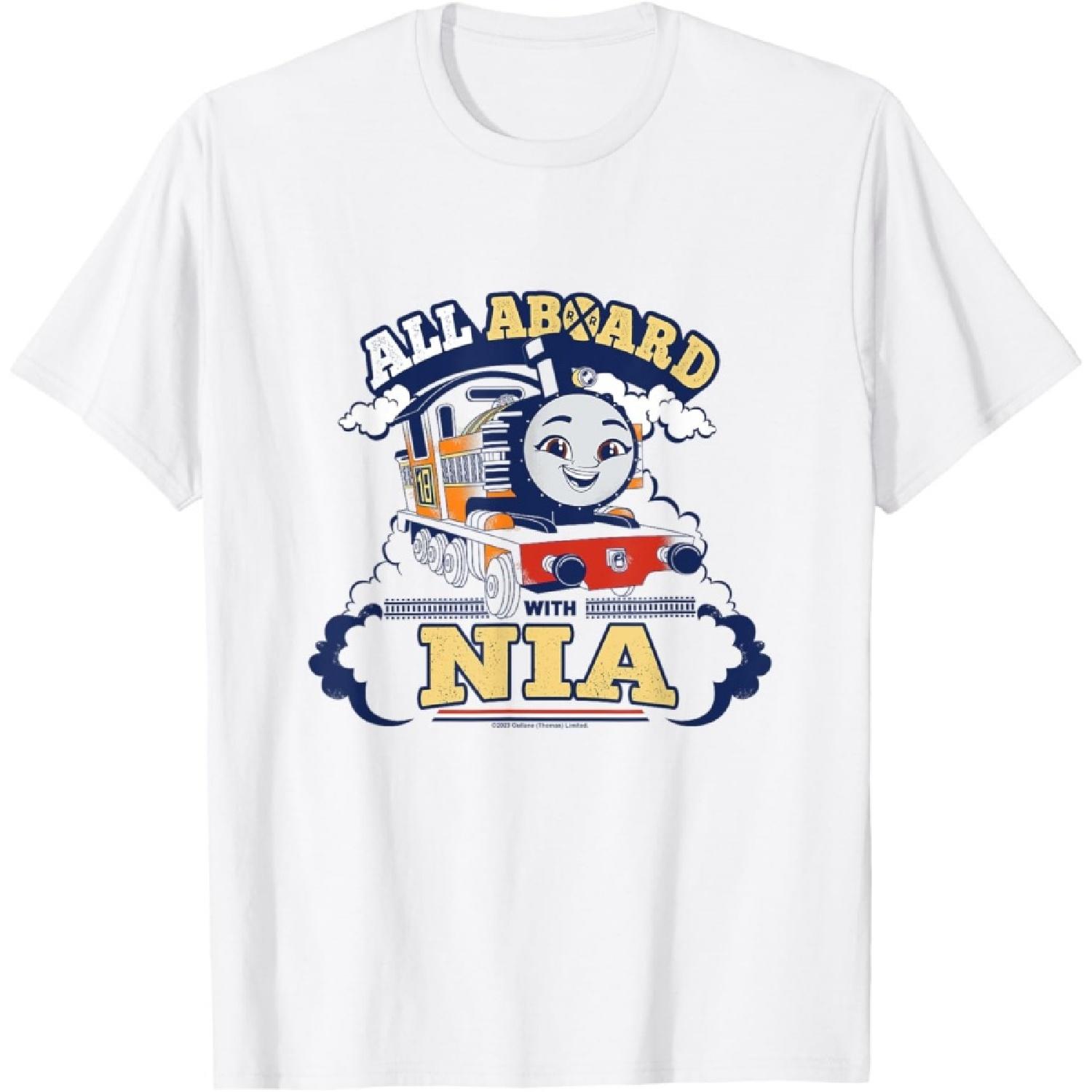 

Thomas & Friends - All Aboard With Nia T-Shirt XXXXXL білий