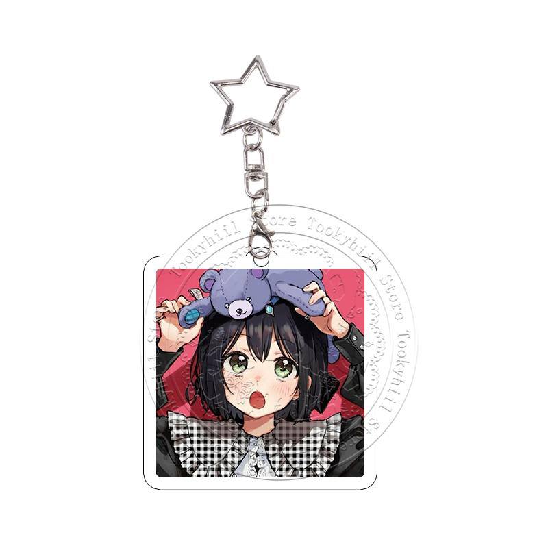 10Pcs Senpai Is An Otokonoko Anime Acrylic Keychains Decoration Keyring Cute Character Keyrings Pendant Decor Gift for Fans