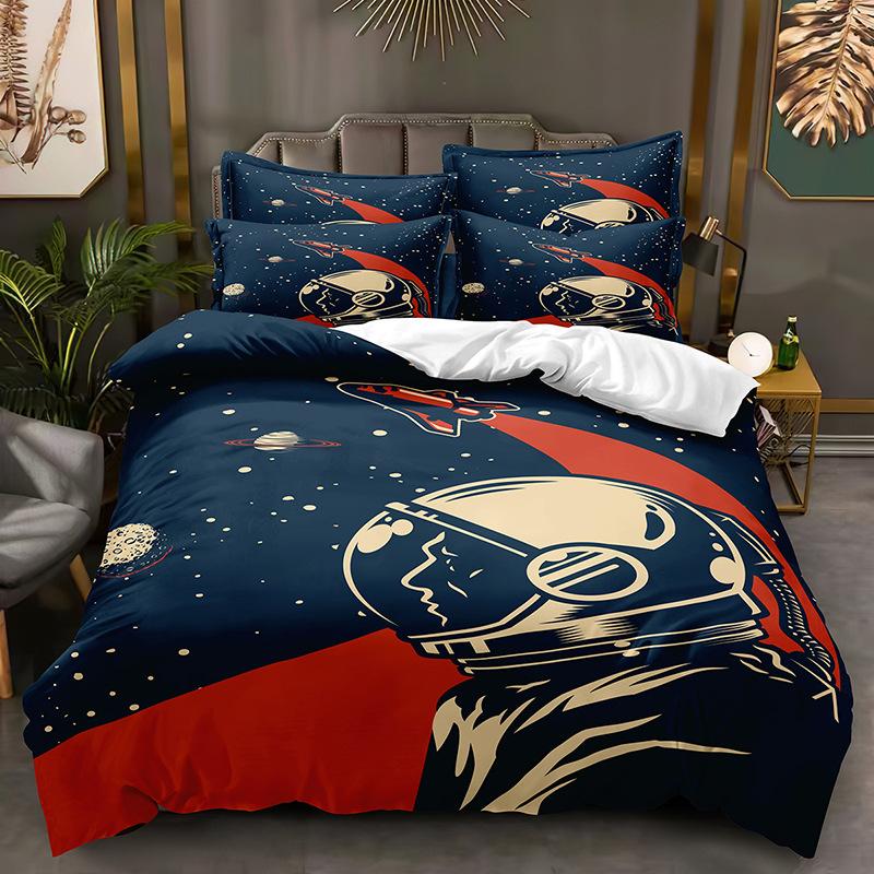 Fashion Technology Printing, 3D Digital Printing, Bedding, Duvet Covers, Pillowcases, Three-piece Sets