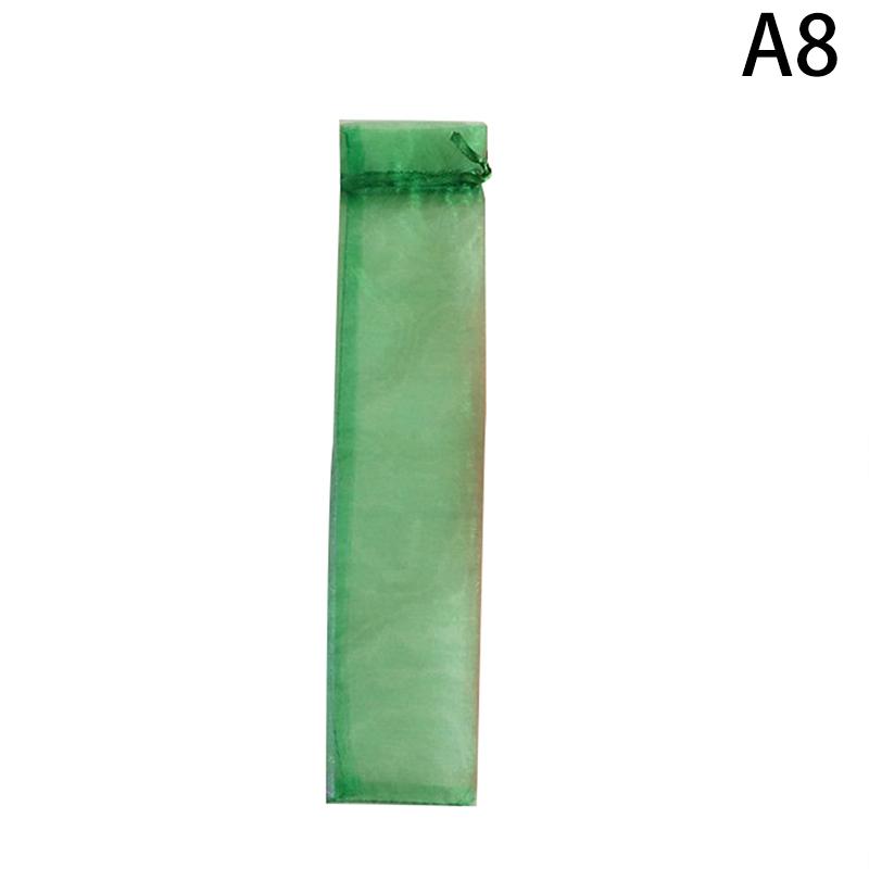 10 Pack Folding Hand Fan Pouch Drawstring Organza Bags Folding Fan Pocket Bag For Outdoor Wedding Party Favor Gift Bags