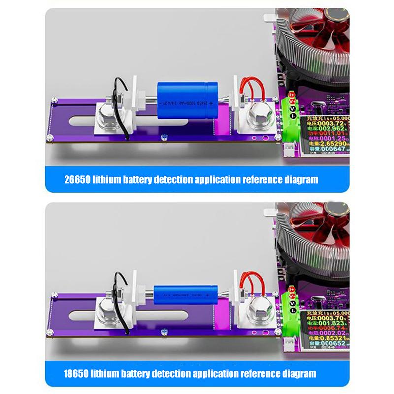 20A 4-Wrie Battery Test Stand 18650 Internal Resistance Capacity Tester Fixture Seat Current Voltage Meter Detection Box