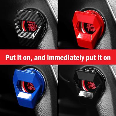 Auto Motor Start Stop Schakelaar Knop Cover Decoratieve Drukknop Beschermhoes Voor Ford ST Line Fiesta Focus Mondeo Edge Kuga