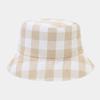 New Internet celebrity plaid bucket hat women's summer outdoor thin breathable travel sun hat casual hat