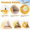 1pc Winter Warm Parrot Snuggle Hut & Hanging Bed, Softest Material Cage Accessory, Perfect for Cockatiels & Parakeets