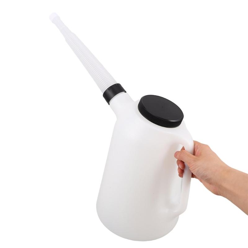 Oil Jugs, Oil Measuring Container Automotive and Flexible Oil Spout Oil Dispenser Automotive Motor Oil Container