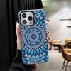 Mandala Style Pattern Shockproof Phone Case for iPhone 17 Air 16 16E 15 Pro Max 14 Plus 13 Mini 12 Back Cover Anti Fall Fundas