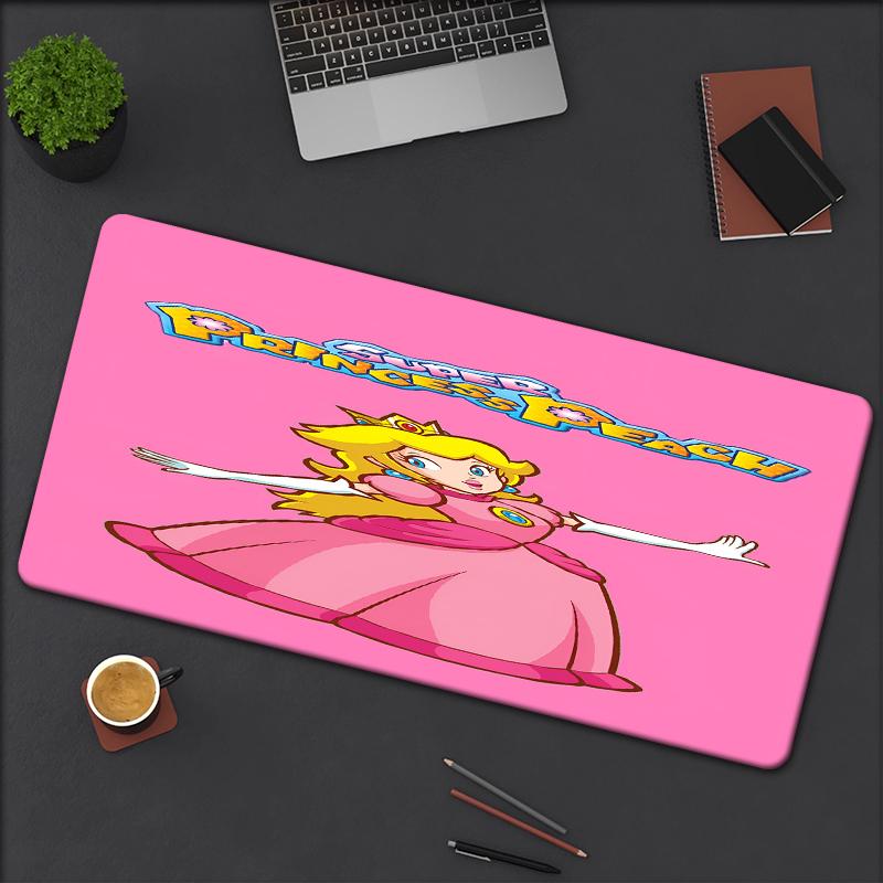 Princess Peach Theme Mouse Pad, Non Slip Rubber Base, Multifunctional Office & Home Decor, Perfect for Workspace Personalization.