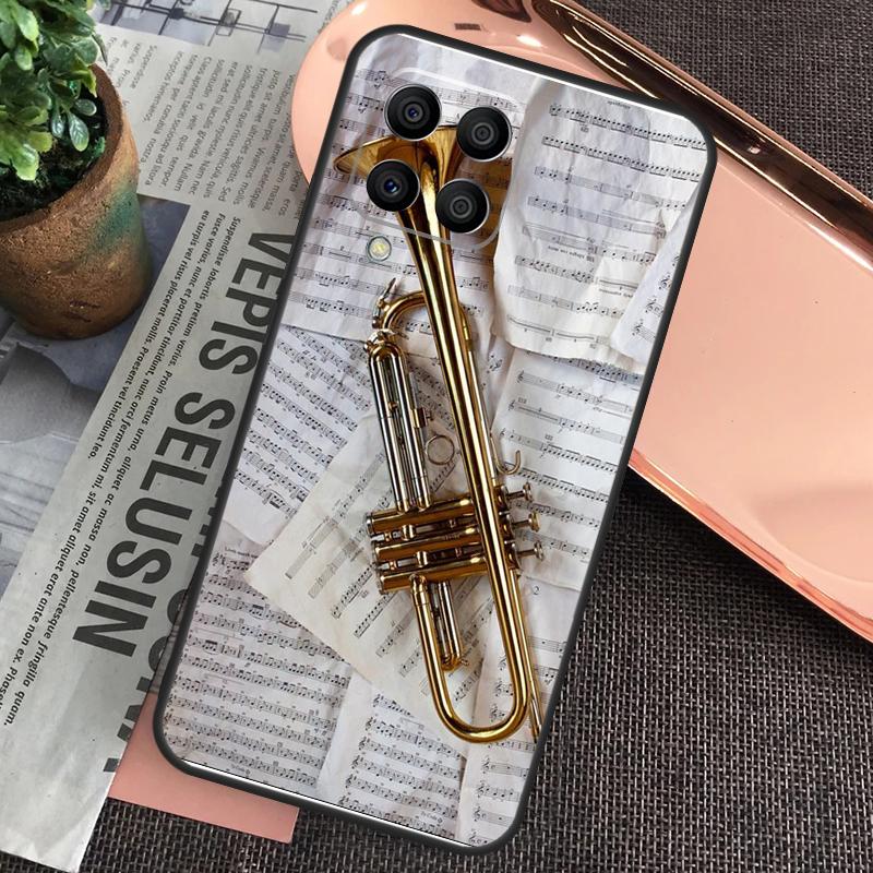 Piccolo Trumpet Brass Instruments For Samsung Galaxy M34 M54 M14 M53 M33 M13 M12 M32 M52 M20 M15 M55 M21 M51 M30s M31s Case