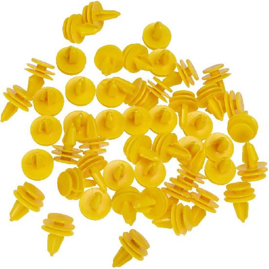 Door Panel Fastener Push Type Retainer Clip Nylon For Grand Cherokee (Pack Of 50)