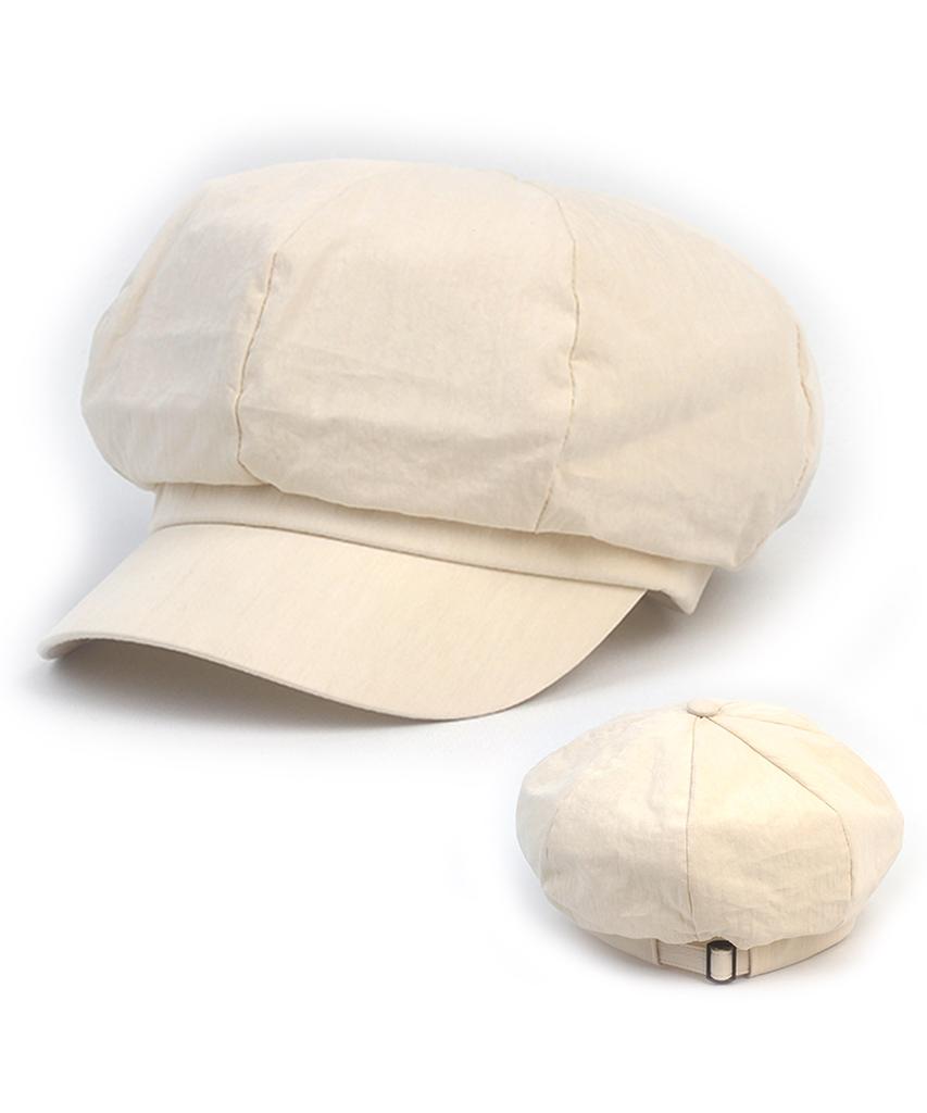Yunibeosyeolkemiseuteuli Bio Washing Ivory Belted Newsboycap